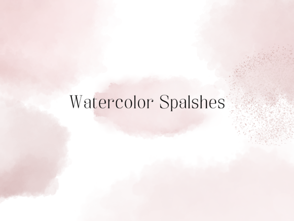 Blush Watercolor Splashes: A Versatile Illustration for Content Publishing