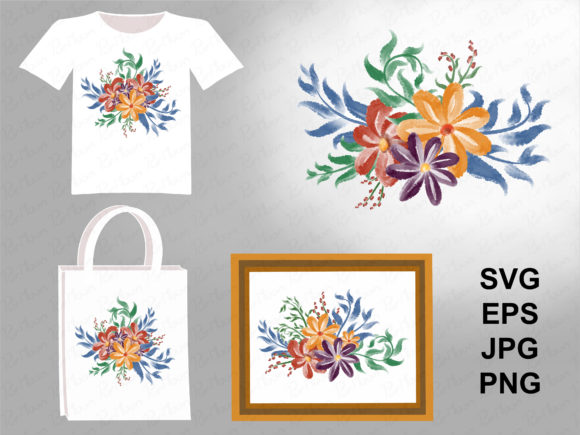 Flowers Watercolor: A Versatile Illustration for Creative Design Projects
