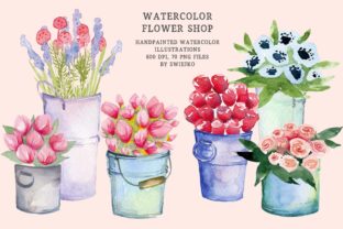 Watercolor Flower Shop - Mother’s Day Illustrations for Local Business Branding