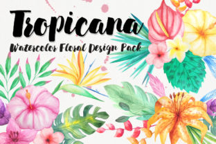 Watercolor Tropical Floral Pack Review for Real Crafting Projects